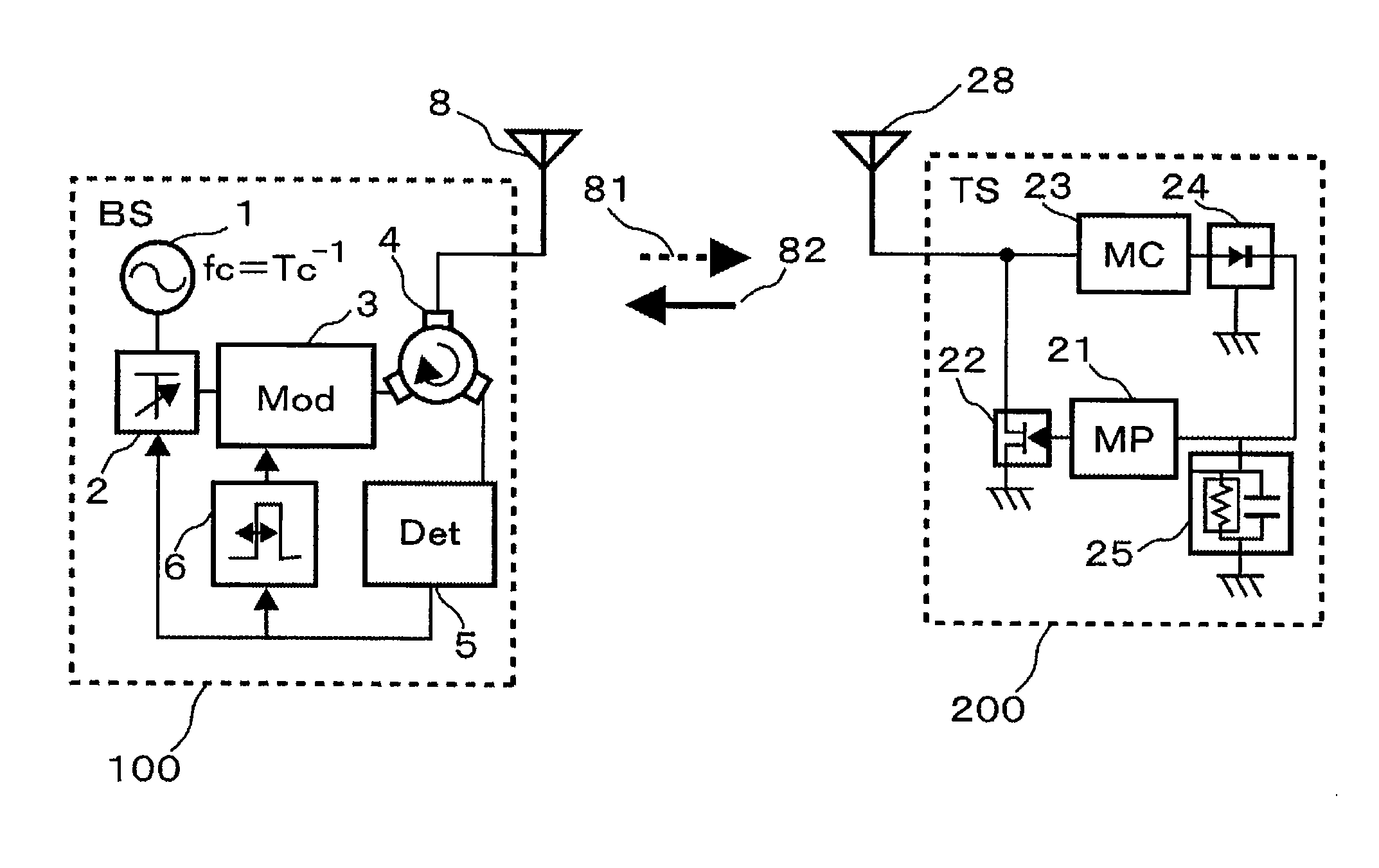 Transmitter and wireless system using the same