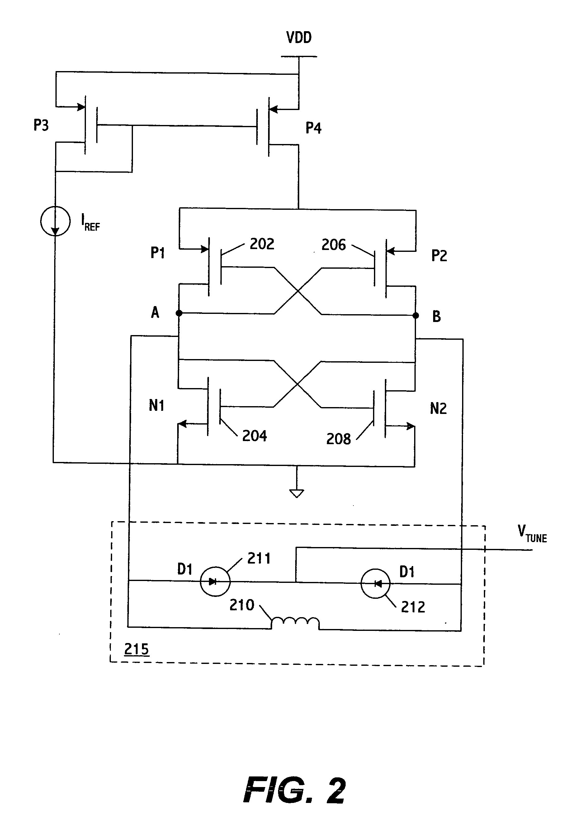 System and method for tuning a frequency generator using an LC oscillator