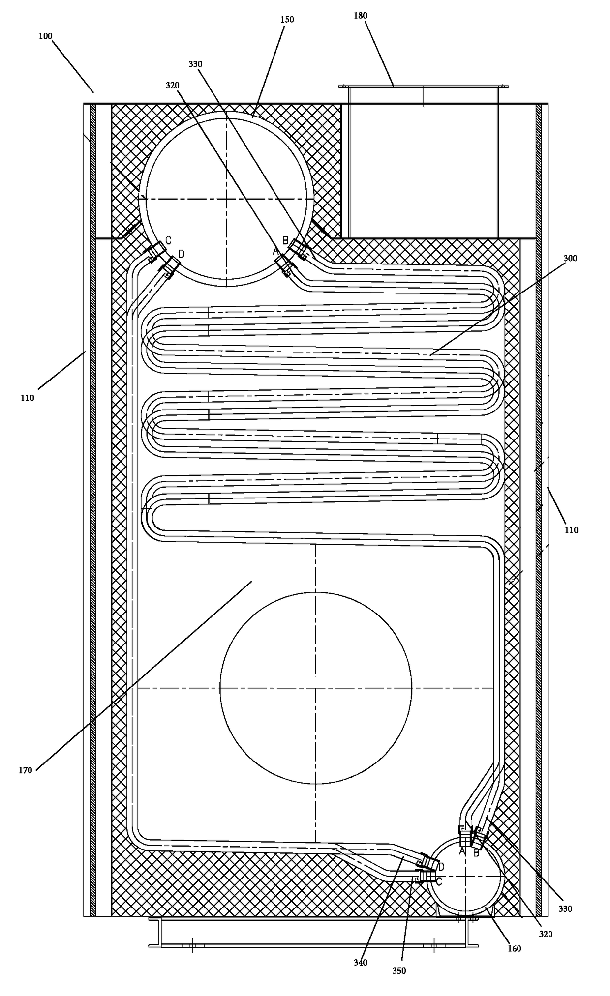 Multiple Pass Flexible Water Tube Boiler