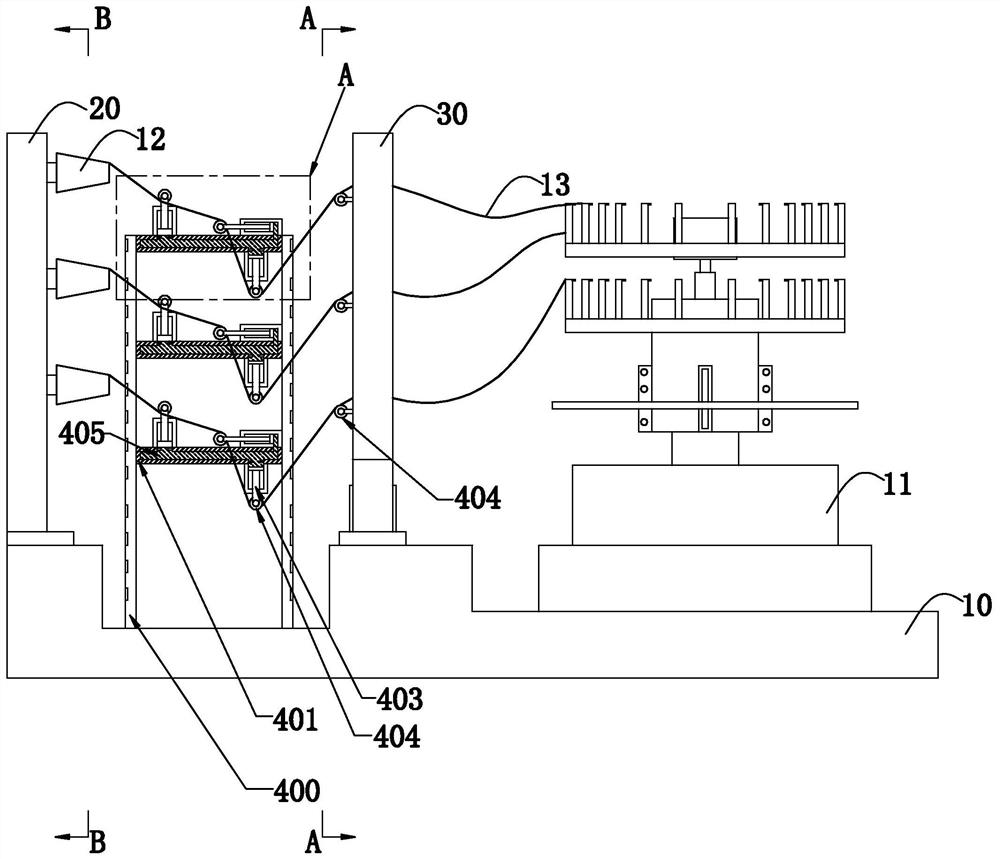 A production system and production process of ultra-high molecular polyethylene fiber socks