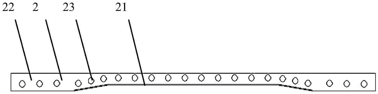 Combined bridge with open pore plate formwork and construction method of combined bridge