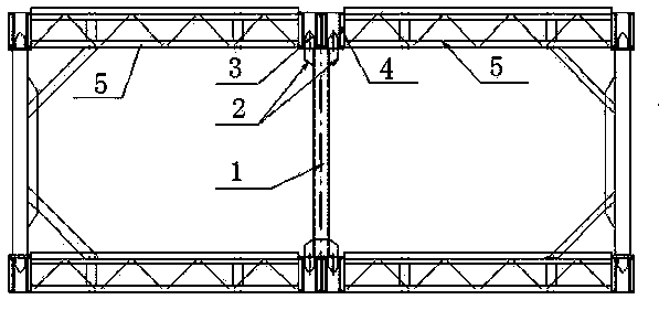 Double-head steel structure vertical column