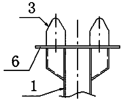 Double-head steel structure vertical column