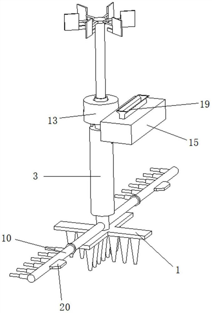 Active fertilizer based on wind-driven spraying for farmland