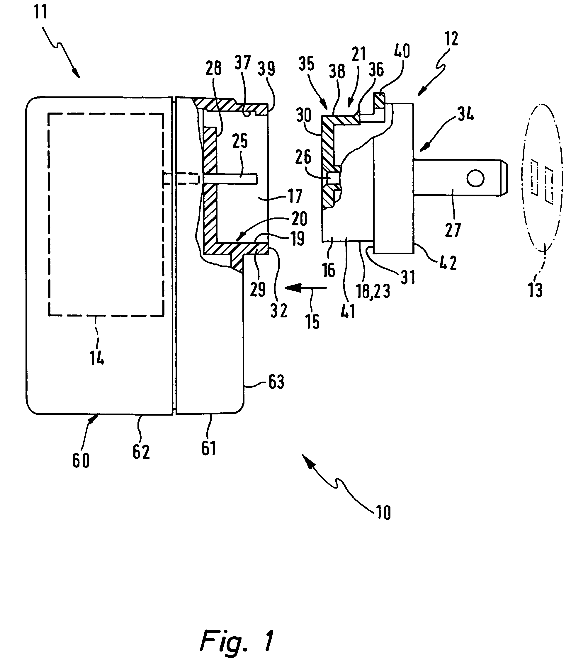 Plug device with a plug adapter