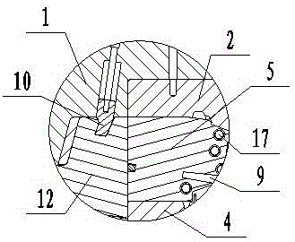 Filter cleaner base shell mould