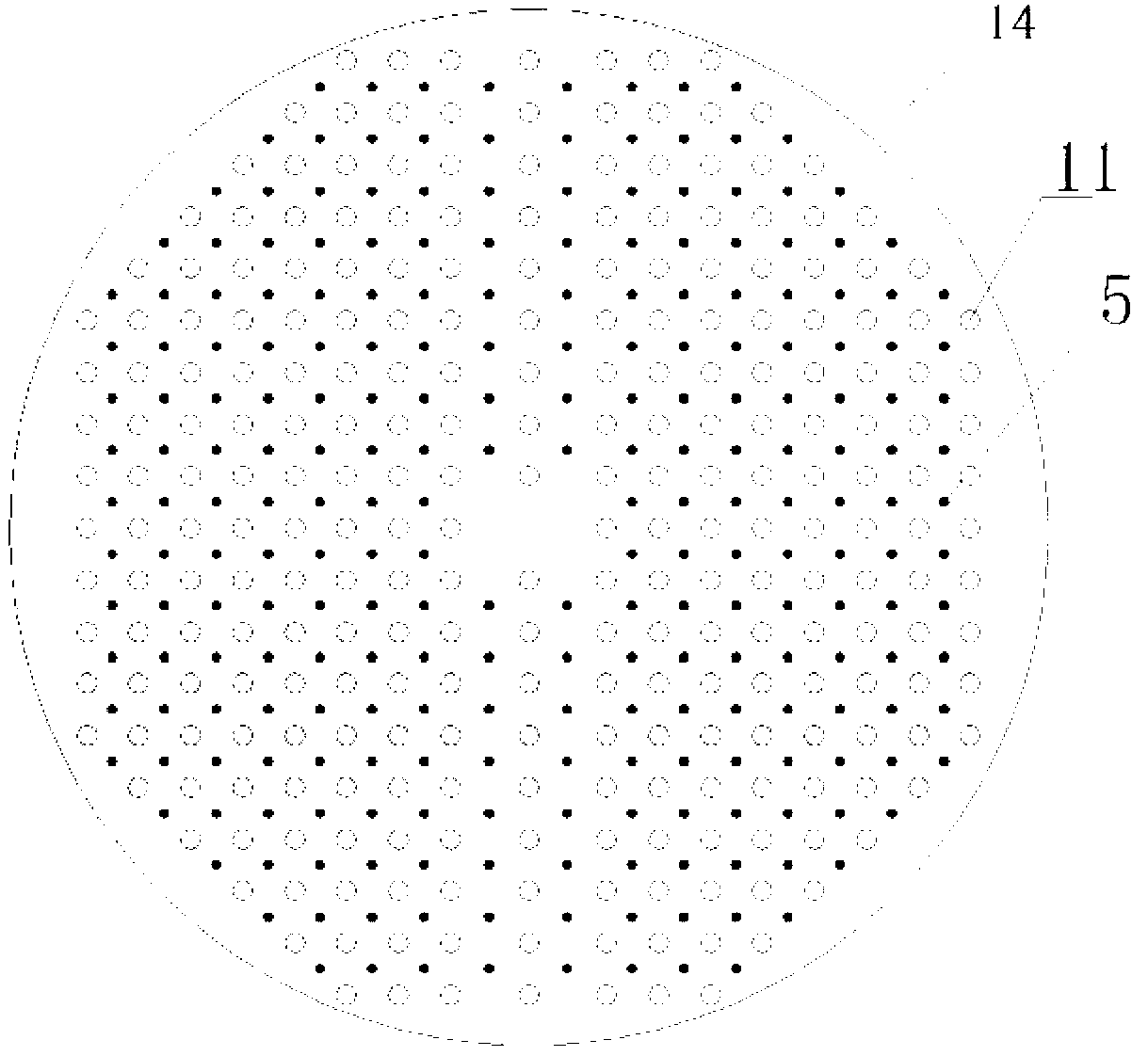 Device for treating malodorous gas based on capacitive coupling partition discharge plasma