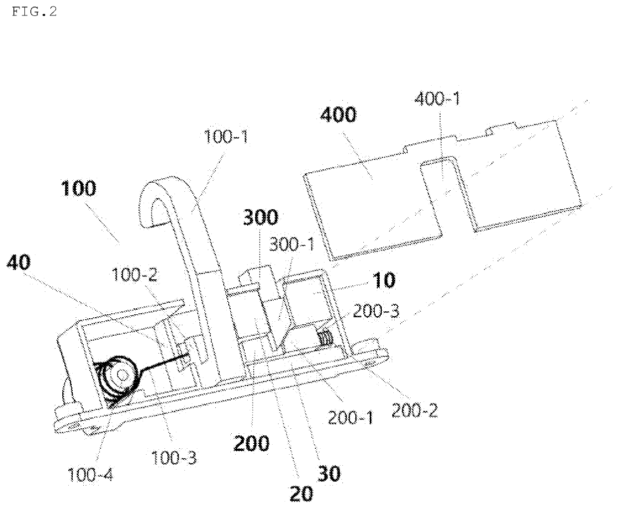 Brackets of embedded lamp