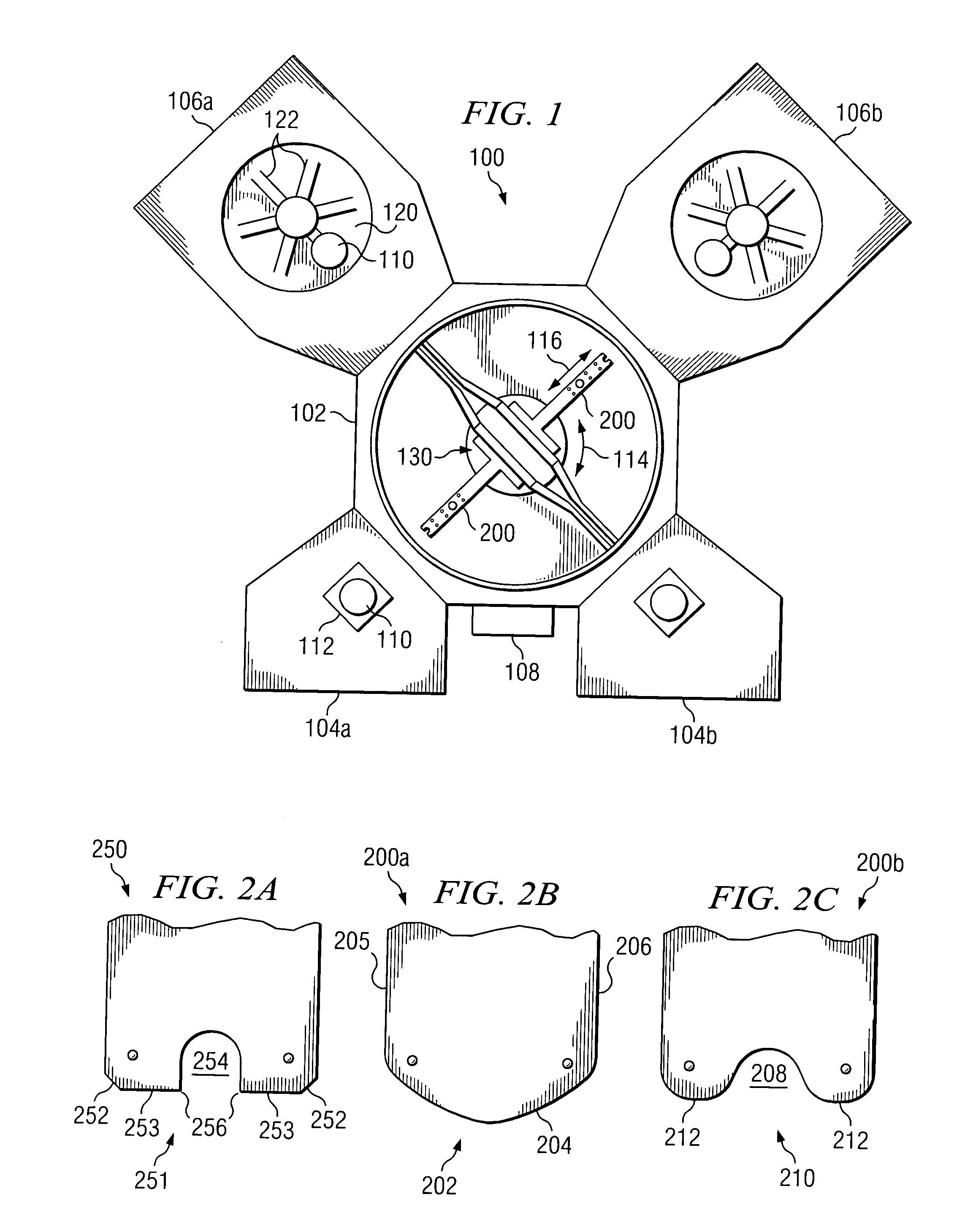 Robot blade for handling of semiconductor waffers