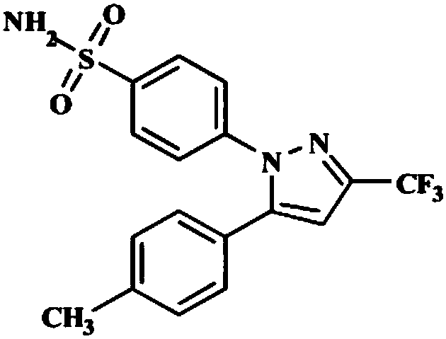 Method for preparing celecoxib by using one-pot method