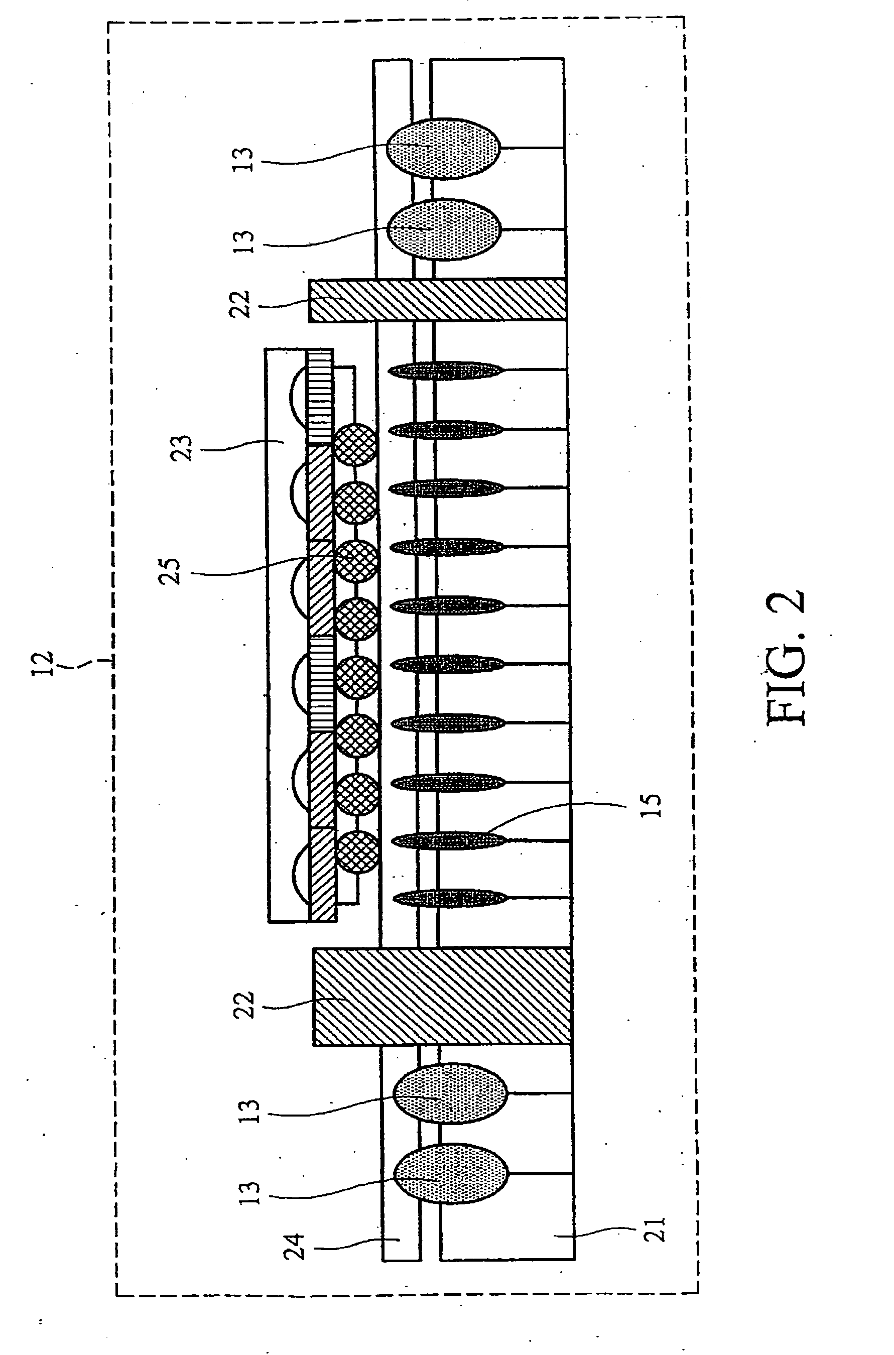 Batch-test system with a chip tray