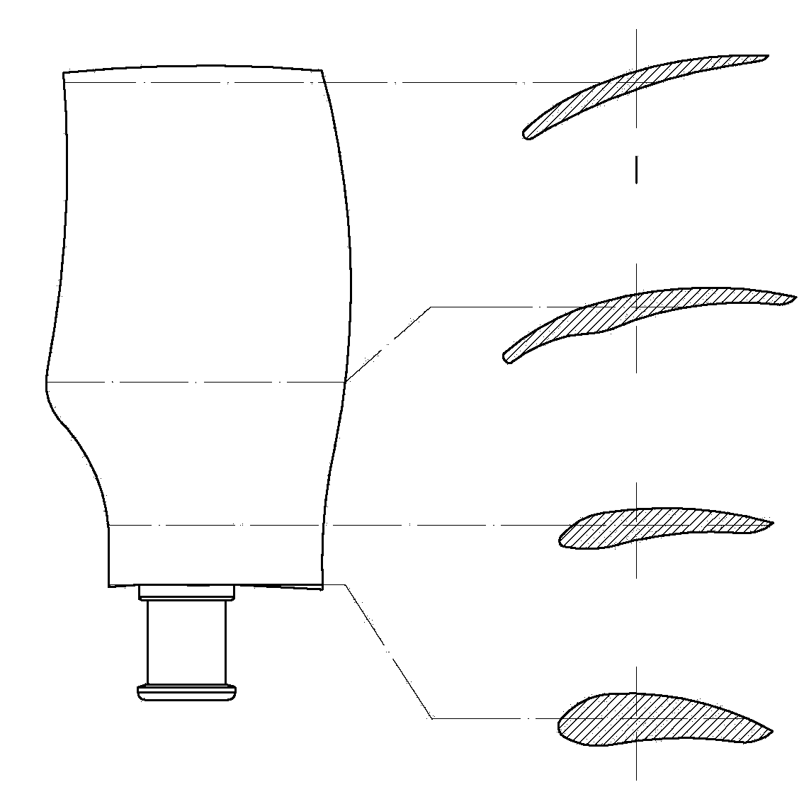 High-voltage axial flow fan