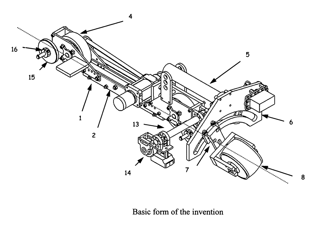 One-dimensional climbing vehicle with resilient guide mechanism