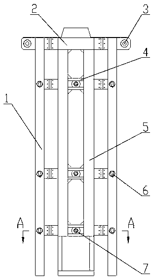 Protracted pile frame platform