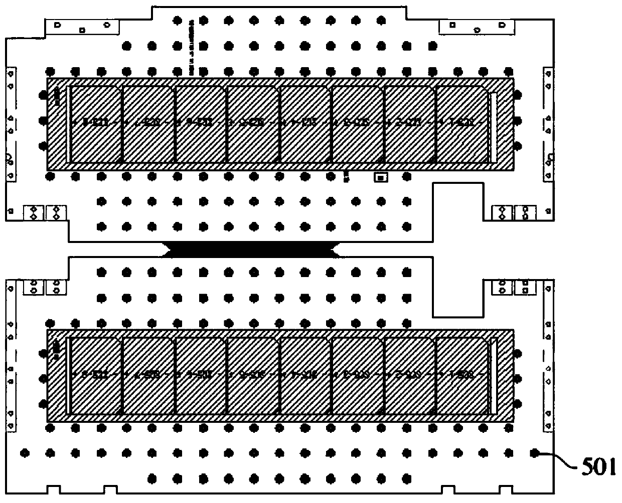 Overall isothermal solar cell array PCB substrate