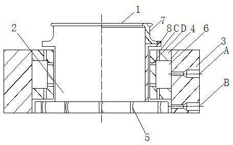 High speed air bearing ring