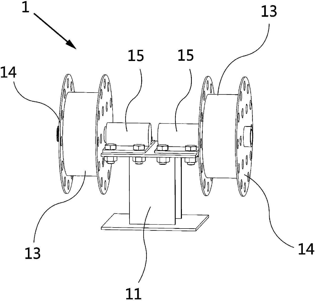 Wire reel and double-wire submerged arc automatic welding equipment with same