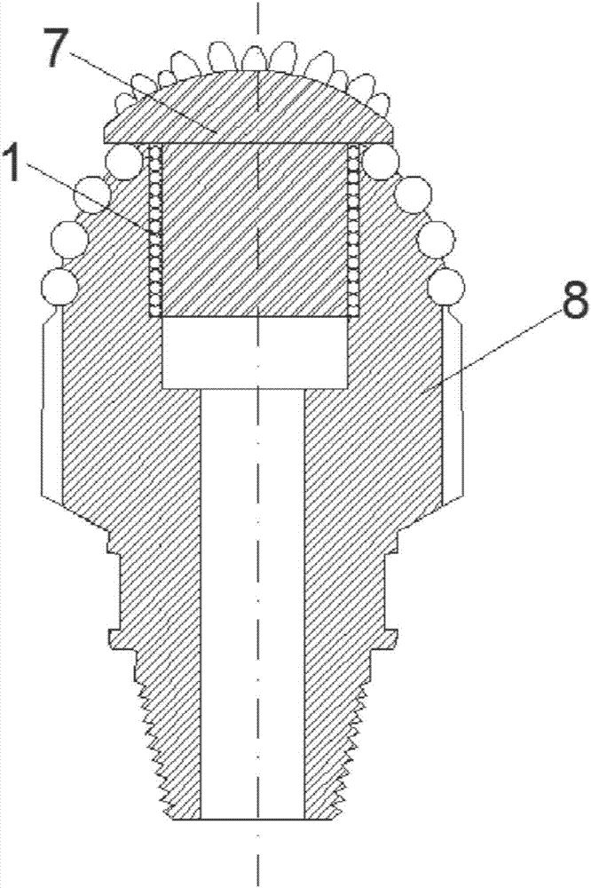 Self-cooling floating rolling-sliding composite bearing