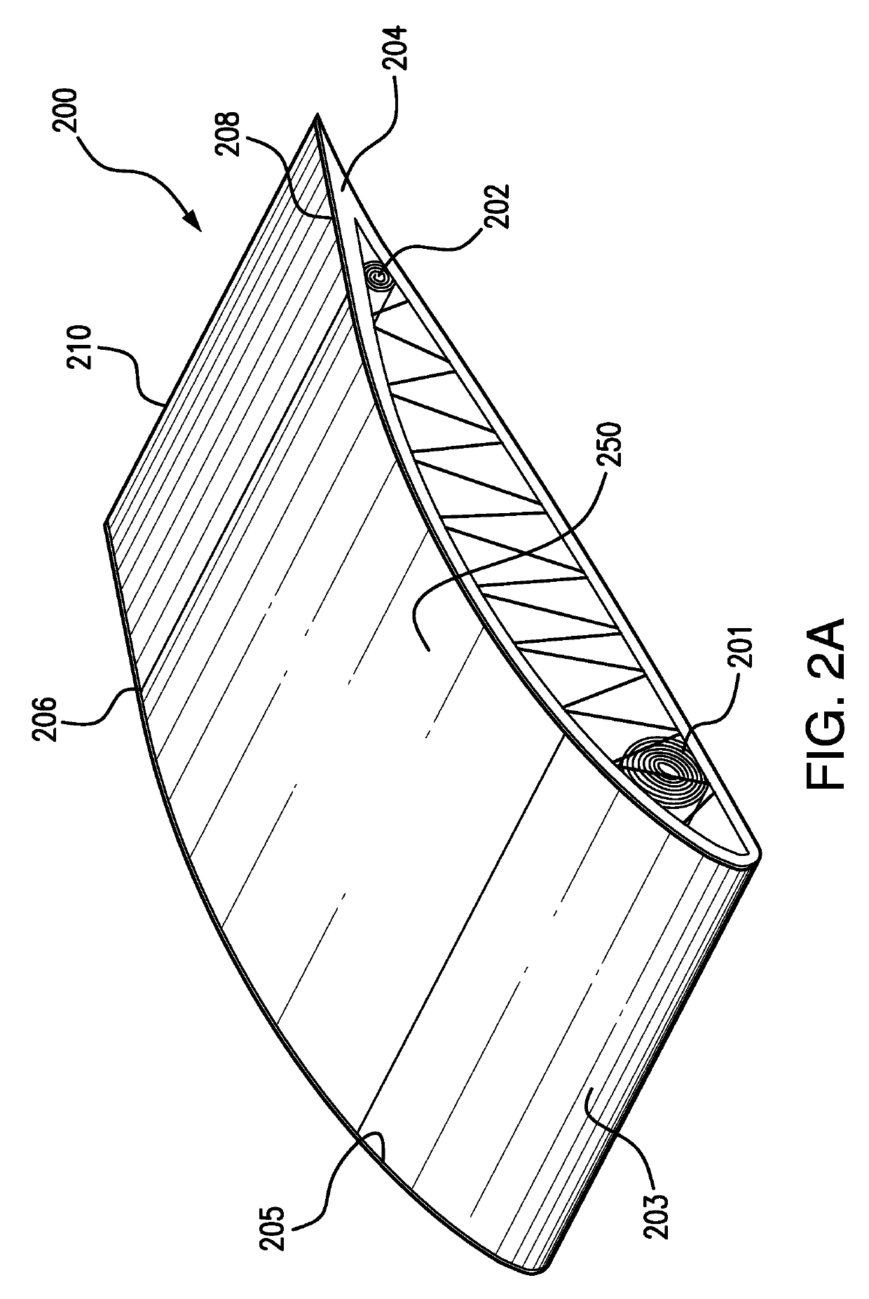 Airfoil body including a moveable section of an outer surface carrying an array of transducer elements