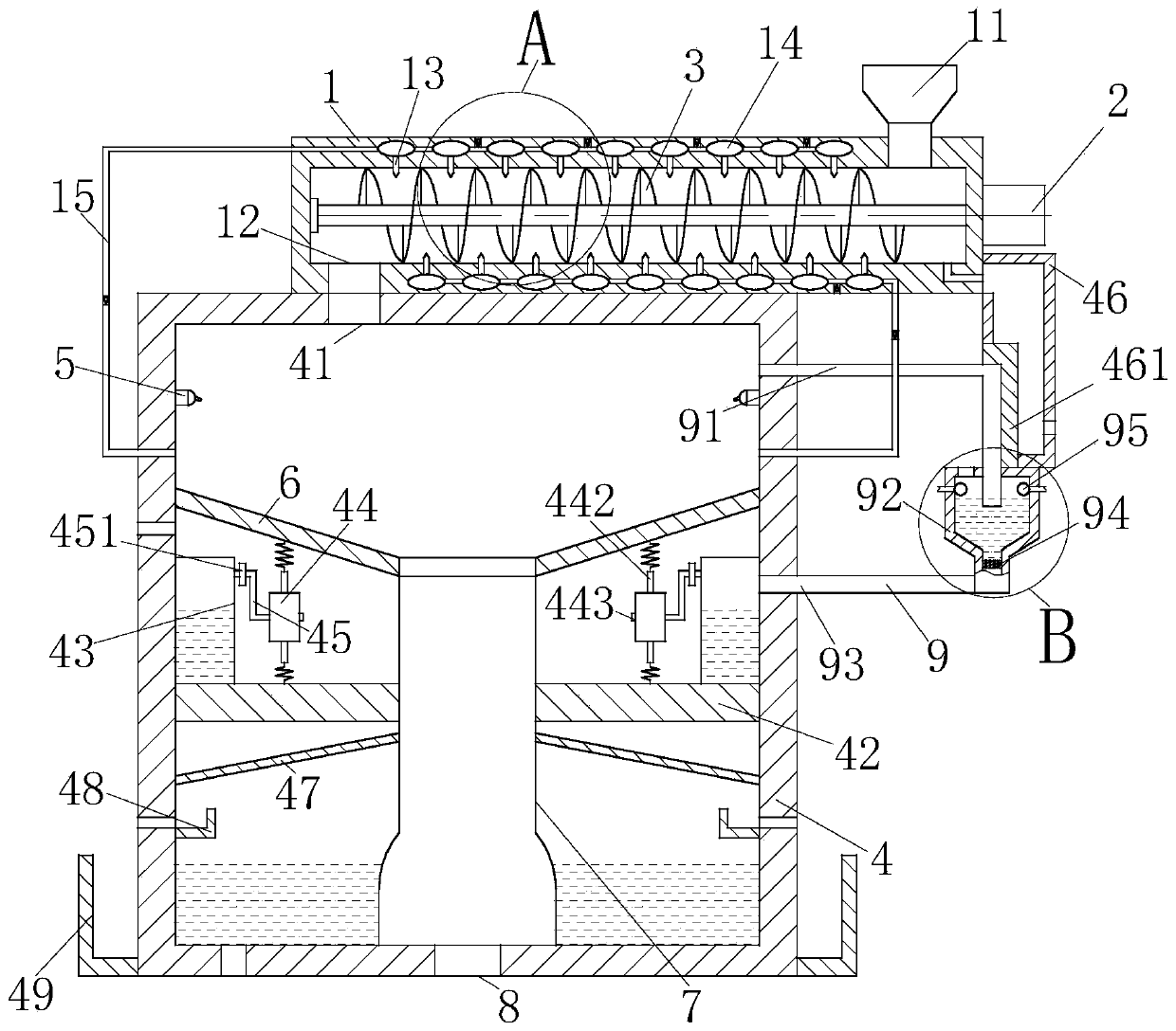 A crop straw carbonization system