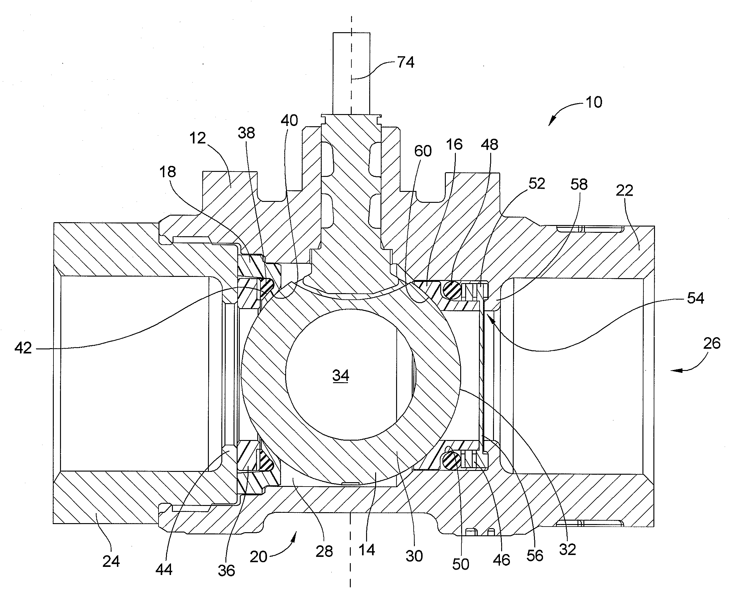 Low Torque Ball Valve With Dynamic Sealing