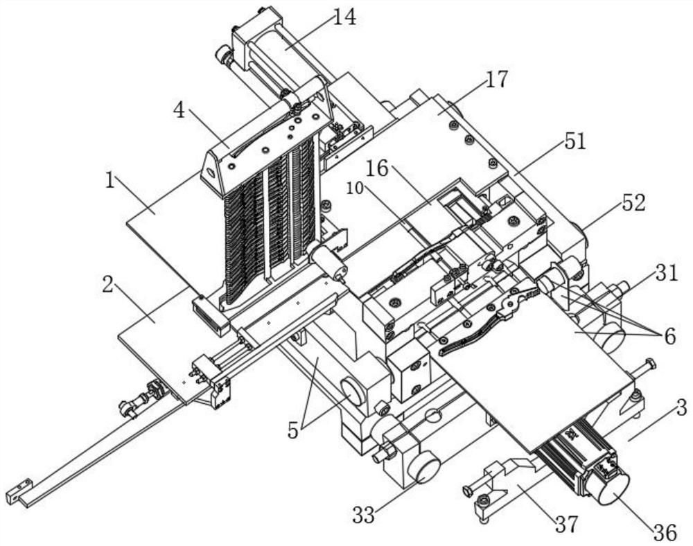 Automatic conveying device for clamp piece machining