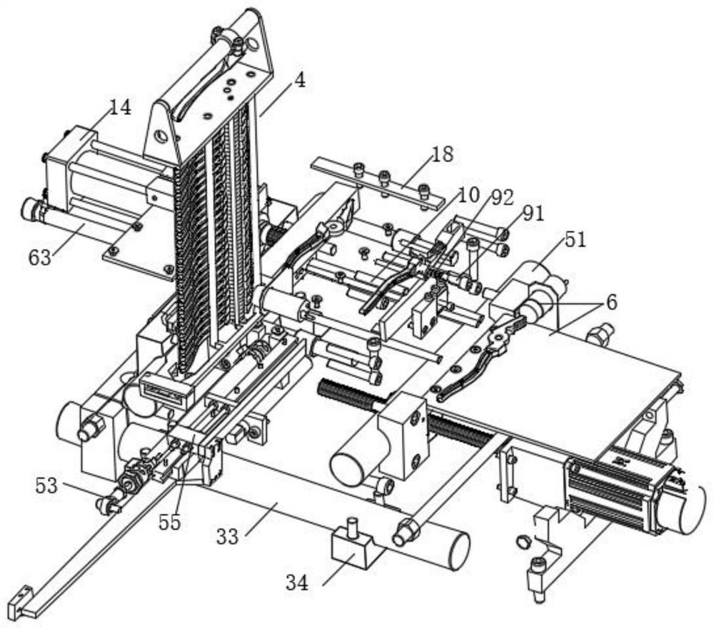 Automatic conveying device for clamp piece machining