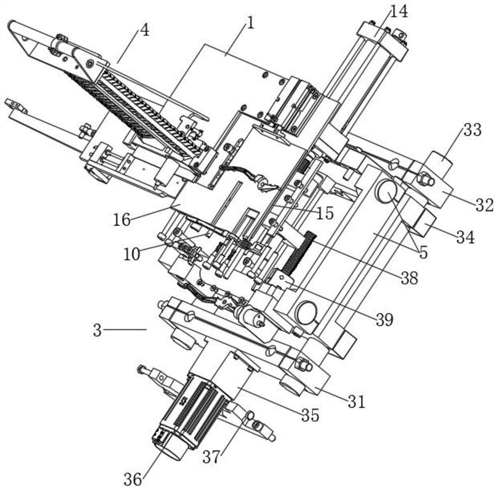 Automatic conveying device for clamp piece machining