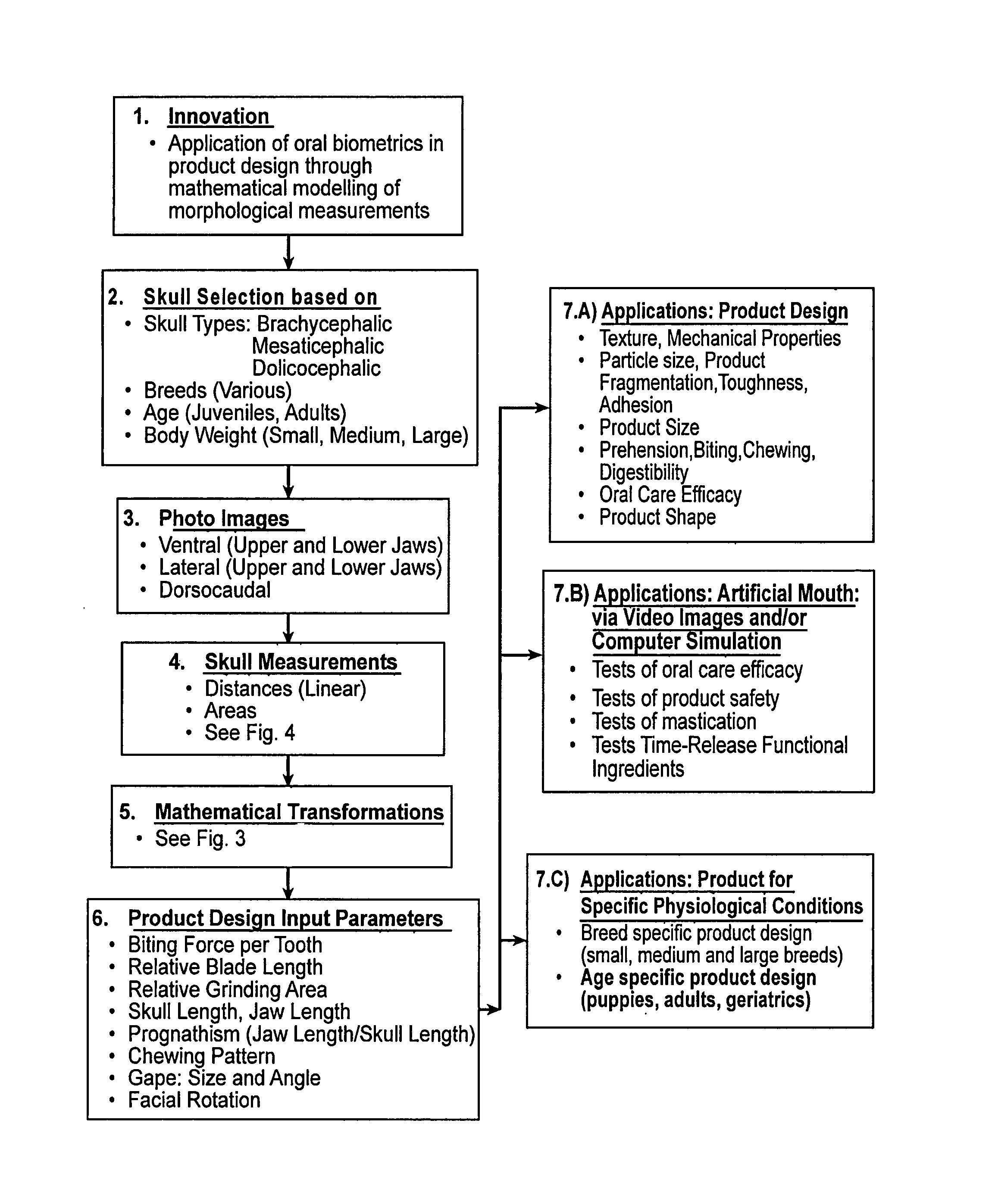 Method for designing an oral pet product using biometric analysis