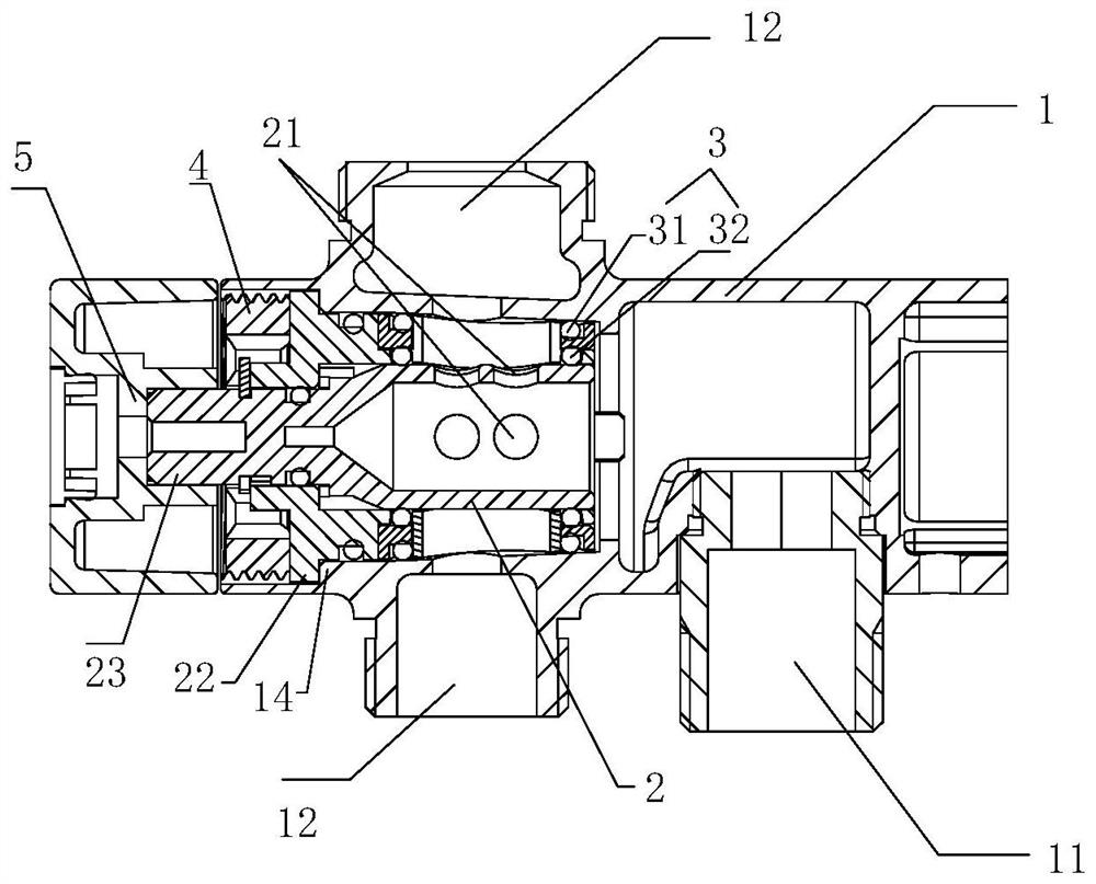 Water outlet switching valve and combined shower