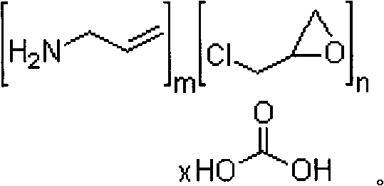 Application of aliphatic amine polymer, as well as medicinal composition and preparation method thereof