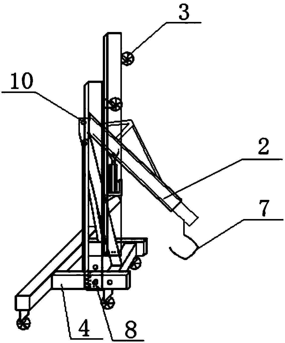 A special lifting and maintenance tool for handcart circuit breakers in the switch room