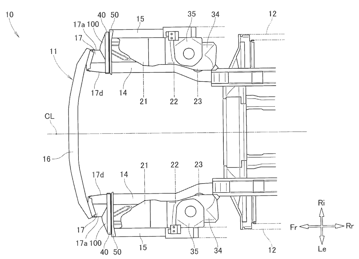 Vehicle body front structure