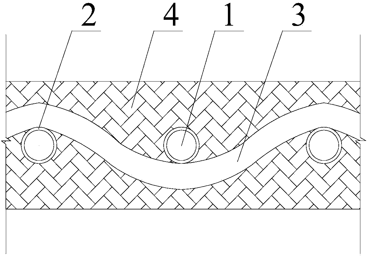 A built-in damped beam member with earthquake resistance and self-healing properties