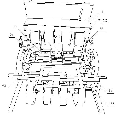 Multifunctional carrot/cabbage/rape seed dibbling machine