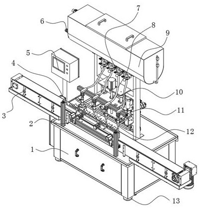 A liquid filling machine