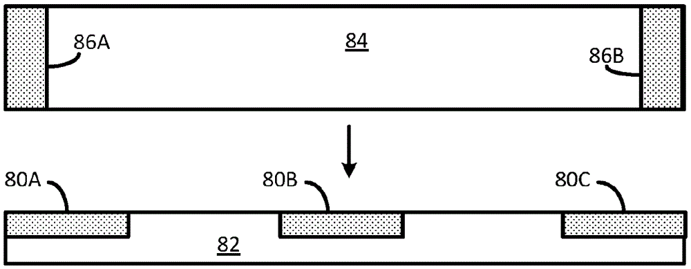 Led with scattering features in substrate