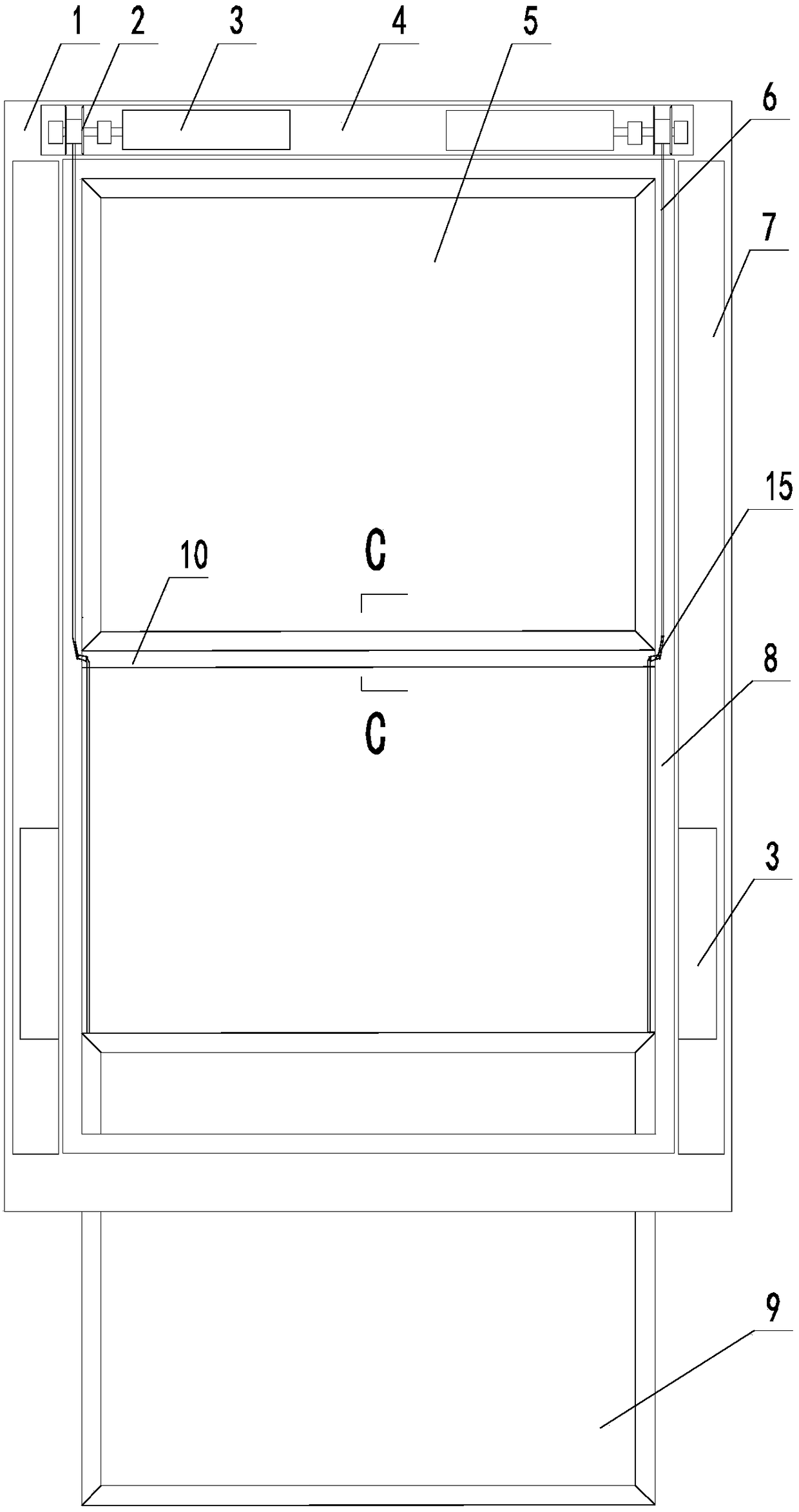 Multi-directionally opened automatic window