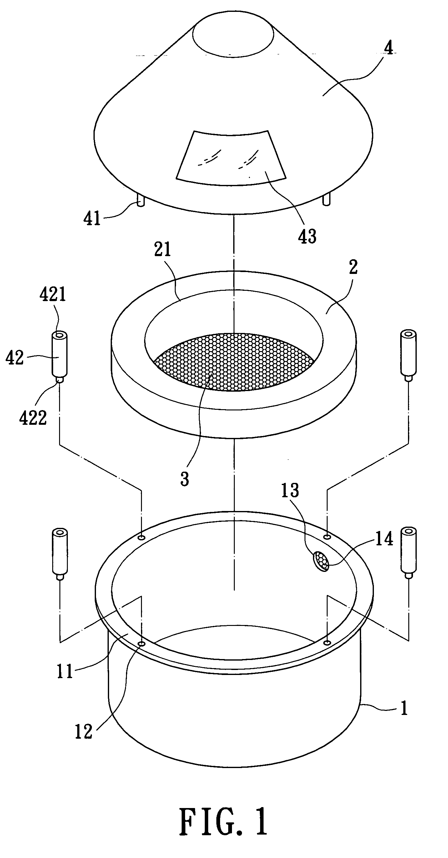 Structure of mosquito trapper