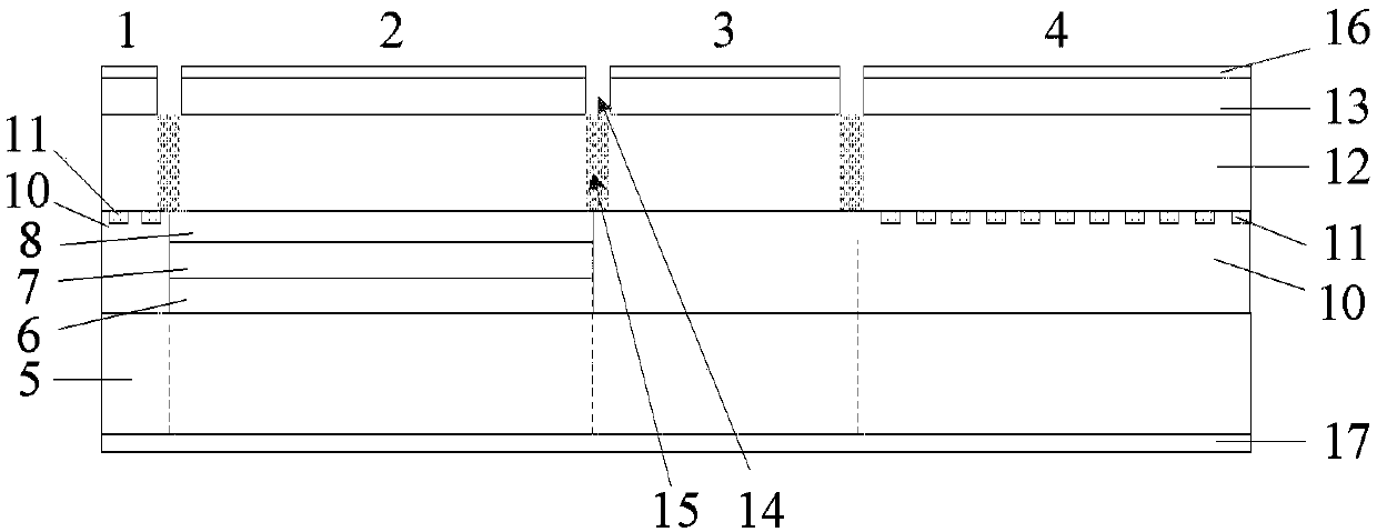 Low-chirp distributed Bragg feedback tunable laser and preparation method thereof