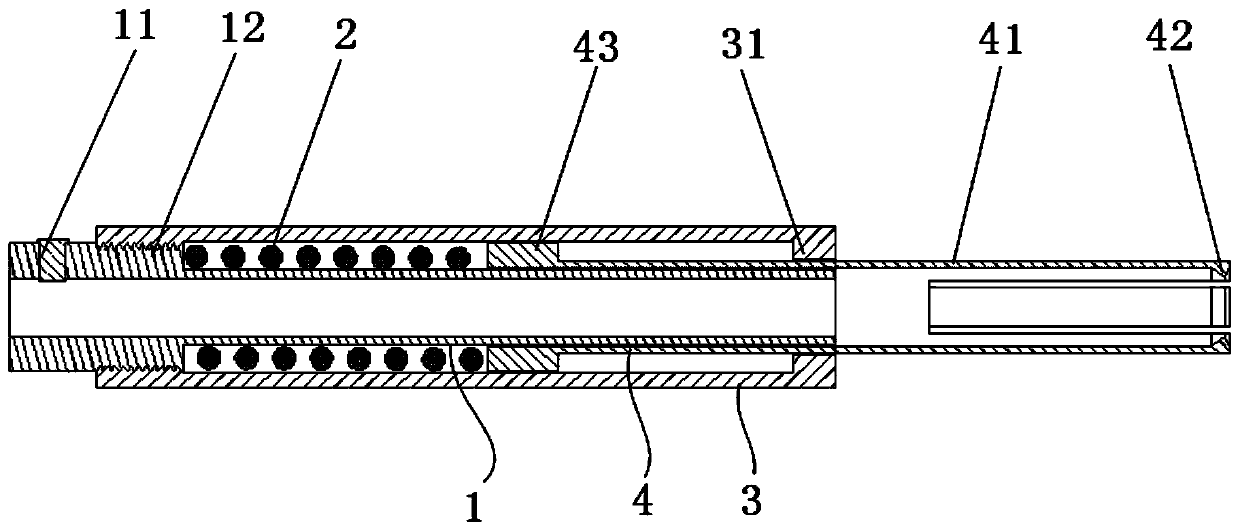 Screw clamping device mounted on screwdriver