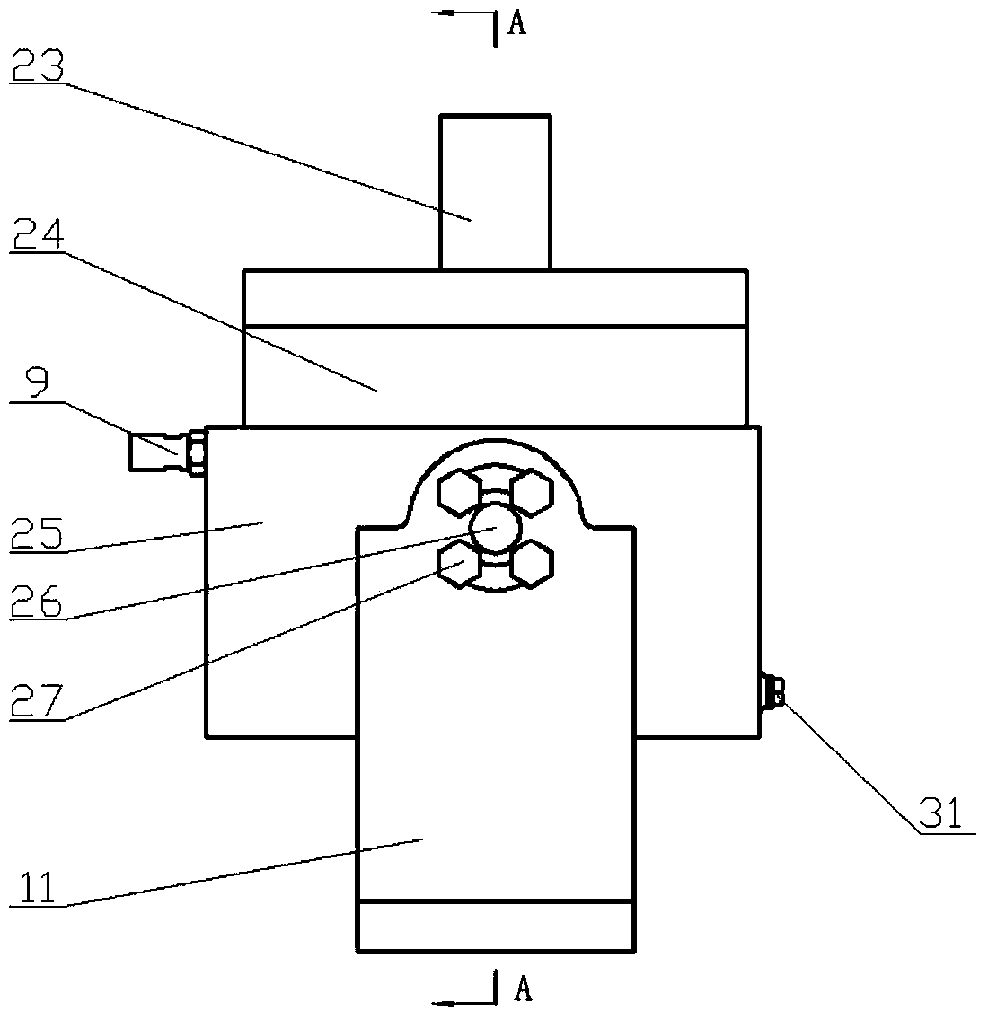 Mechanical connecting fastener reliability test bed with bi-directional loading simulation function