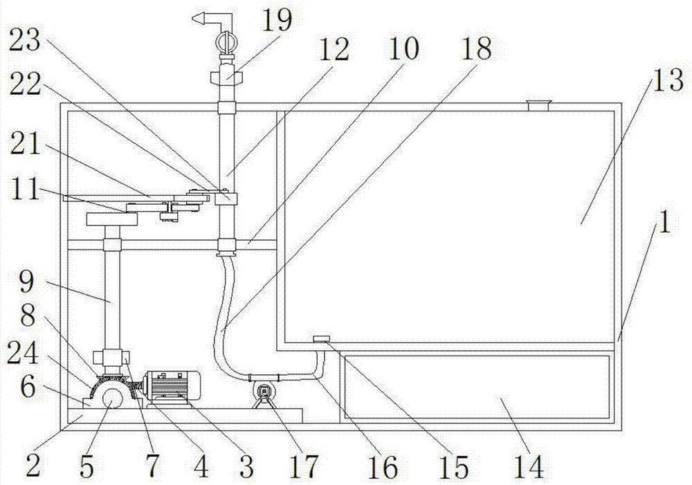 Disinfection device for livestock farm