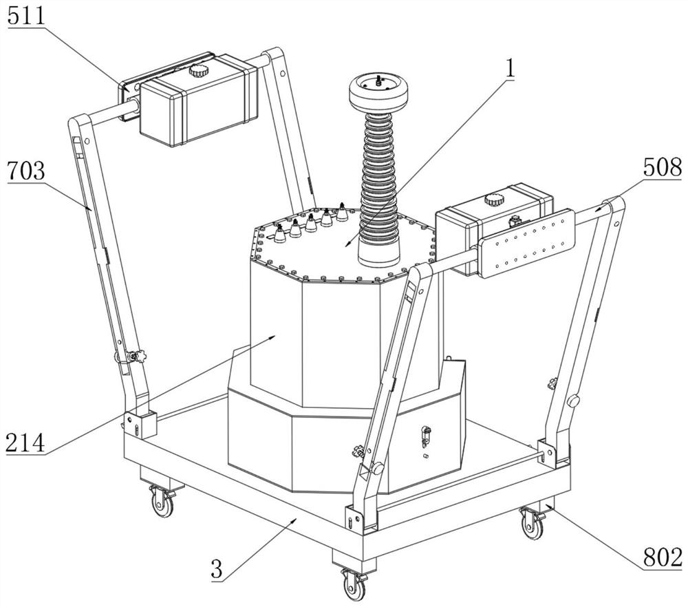 Adjustable transformer based on electrical detection