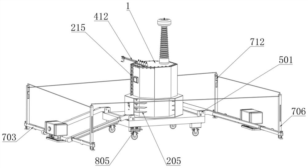 Adjustable transformer based on electrical detection