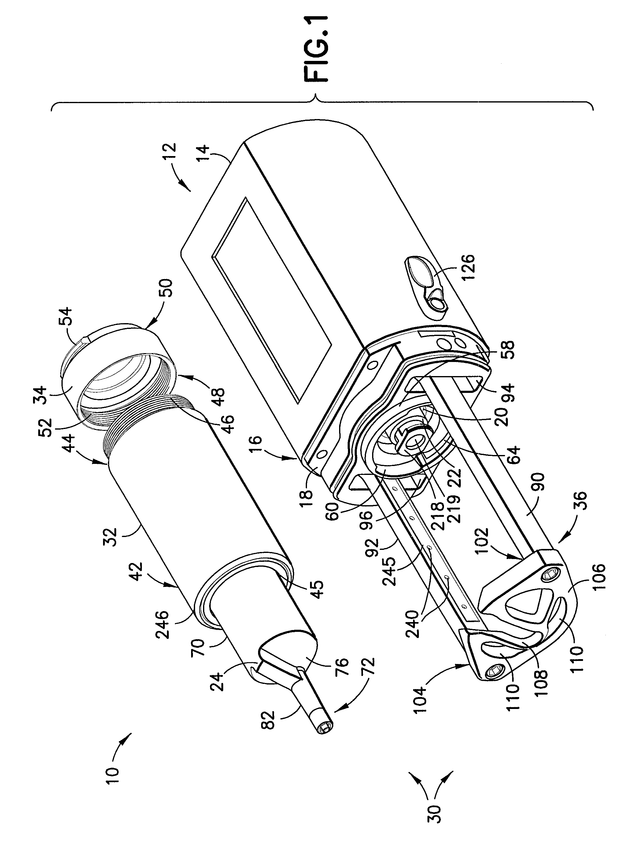 Fluid injection system and pressure jacket assembly with syringe illumination