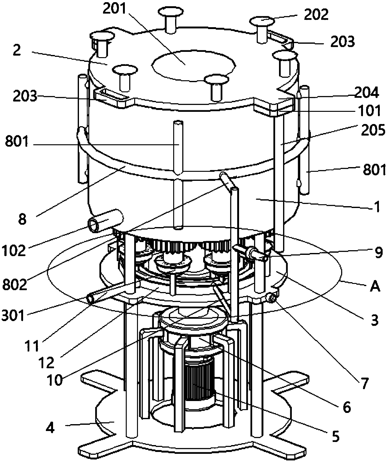 Disk type test tube cleaning equipment