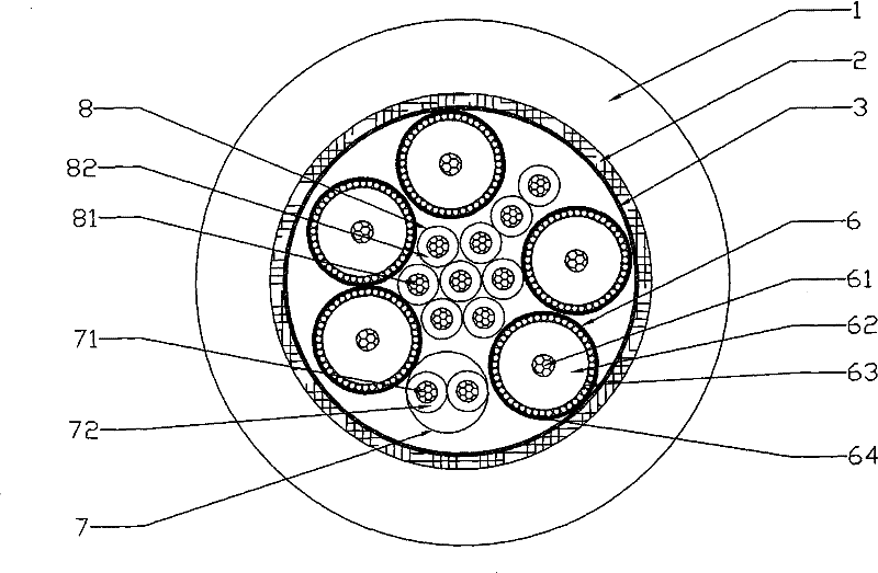 Multicore connecting line