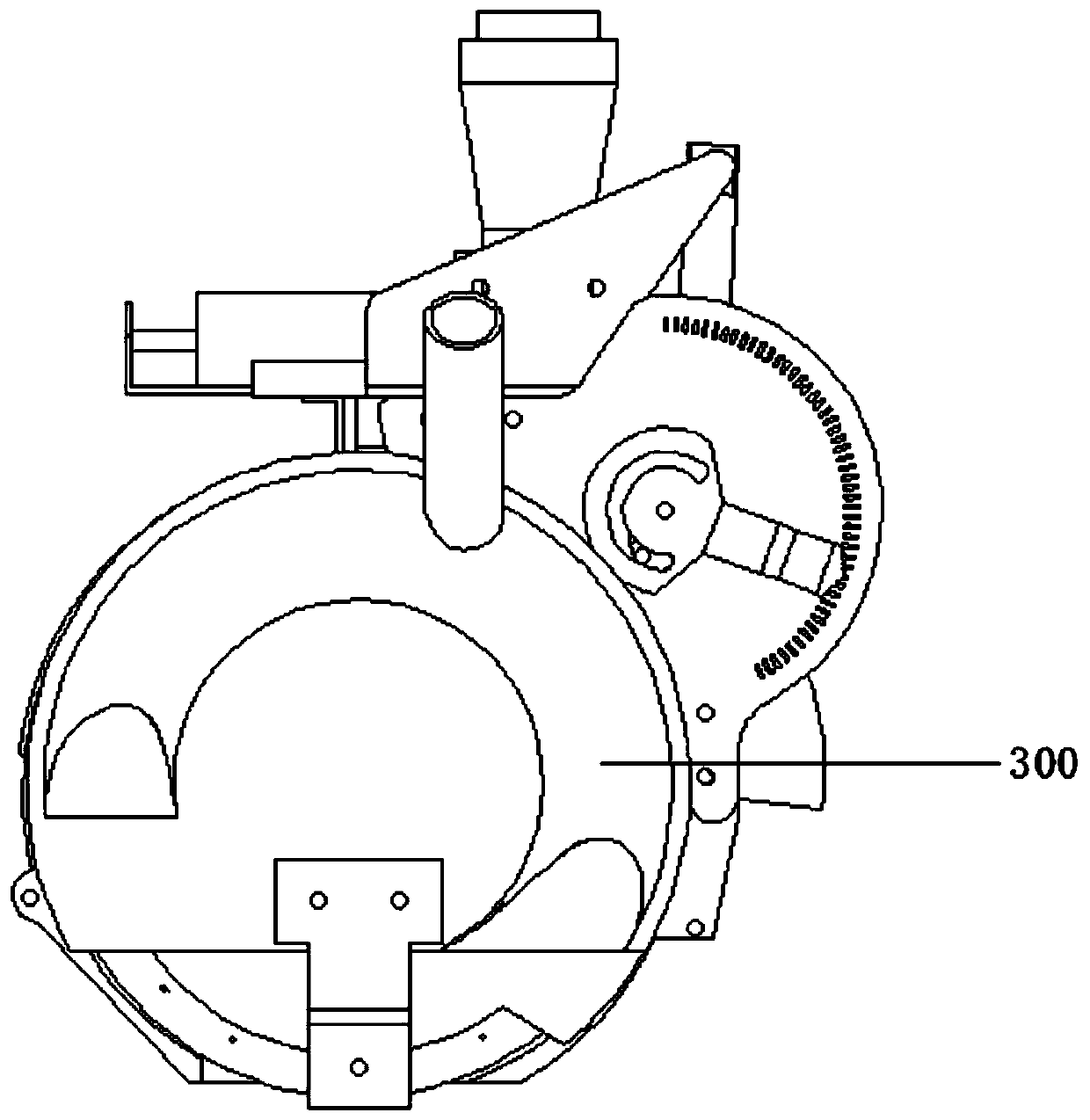 Small grain seed plot breeding precision sowing and arranging device and seed arranging method