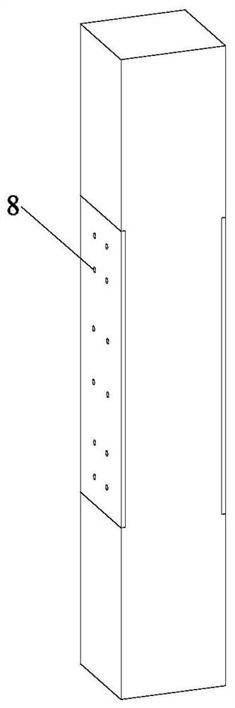 A prefabricated concrete self-resetting beam-column composite node connection structure and assembly method